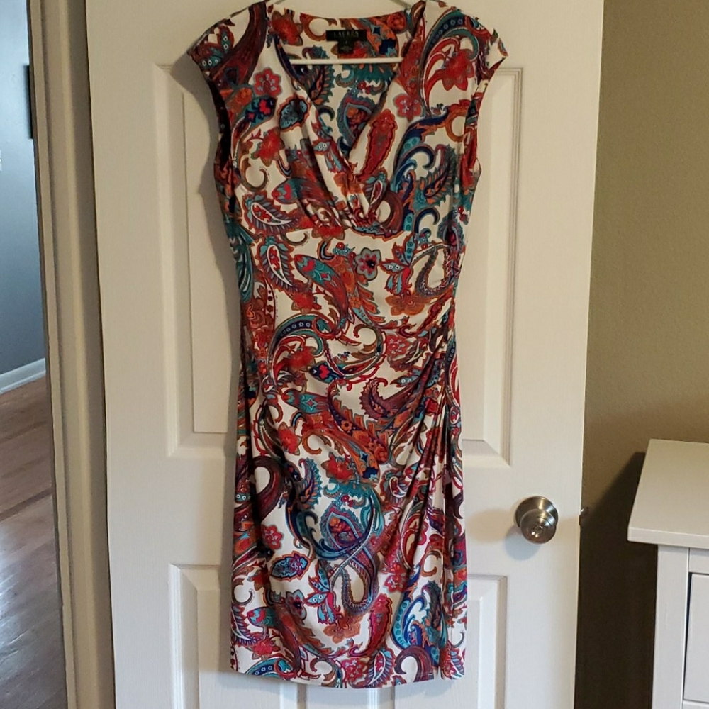 Ralph Lauren paisley dress Size 8